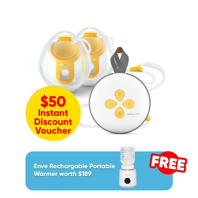 Medela SwingMaxi Hands-free Wearable Breastpump + FREE GIFT